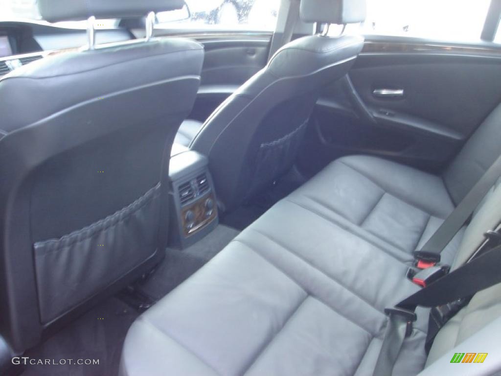 2008 5 Series 535xi Sedan - Space Grey Metallic / Black Dakota Leather photo #10