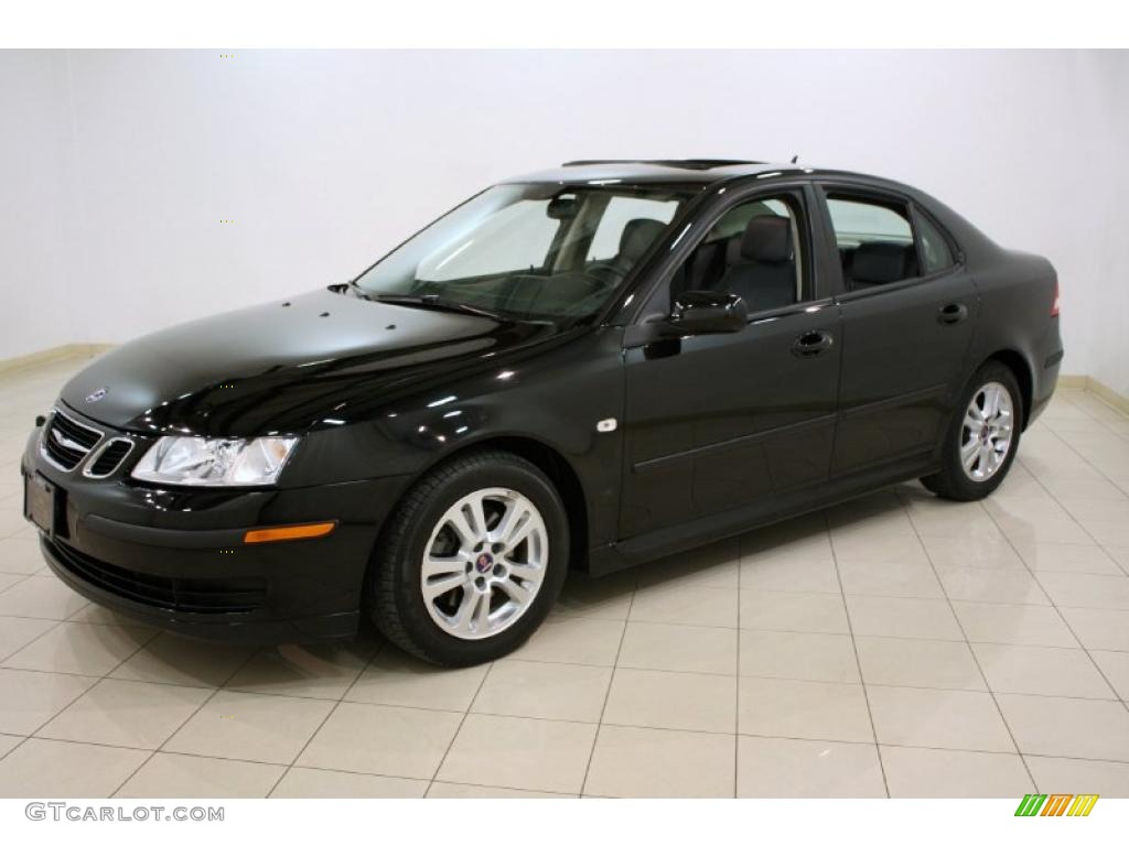 Black 2007 Saab 9-3 2.0T Sport Sedan Exterior Photo #46840848