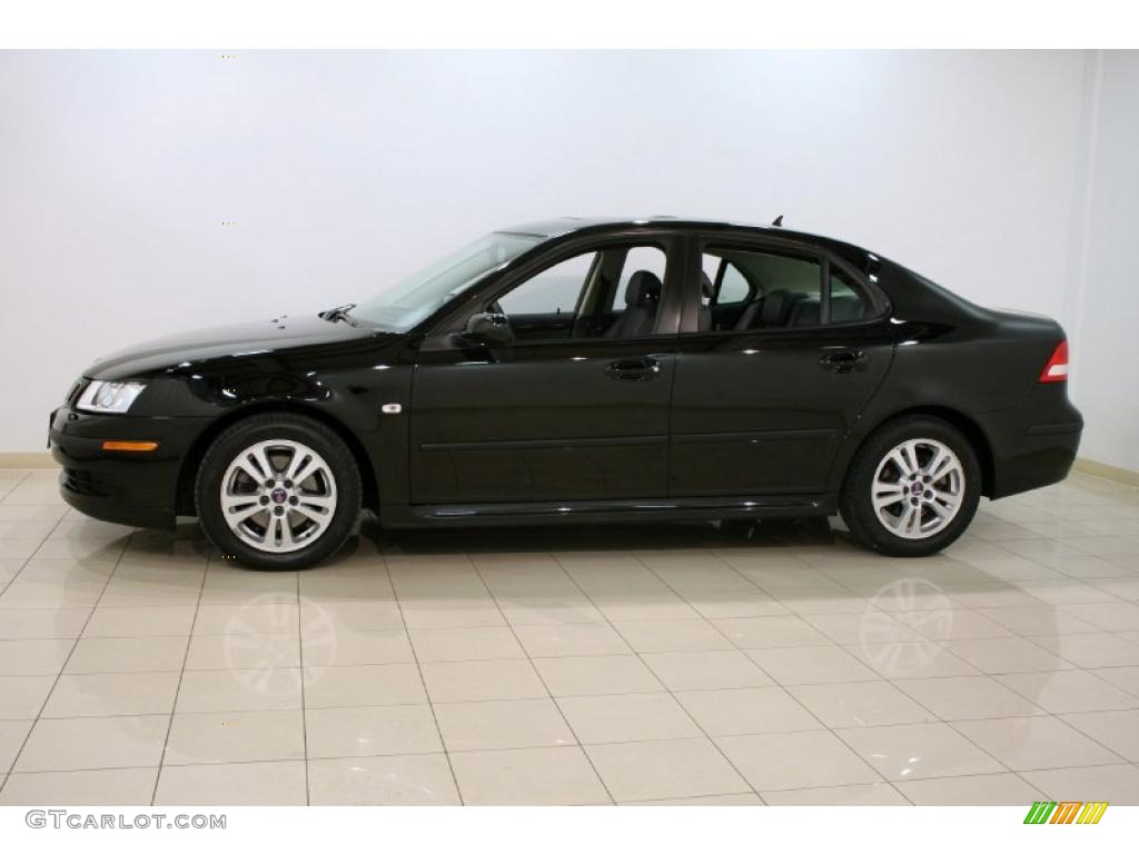 Black 2007 Saab 9-3 2.0T Sport Sedan Exterior Photo #46840866
