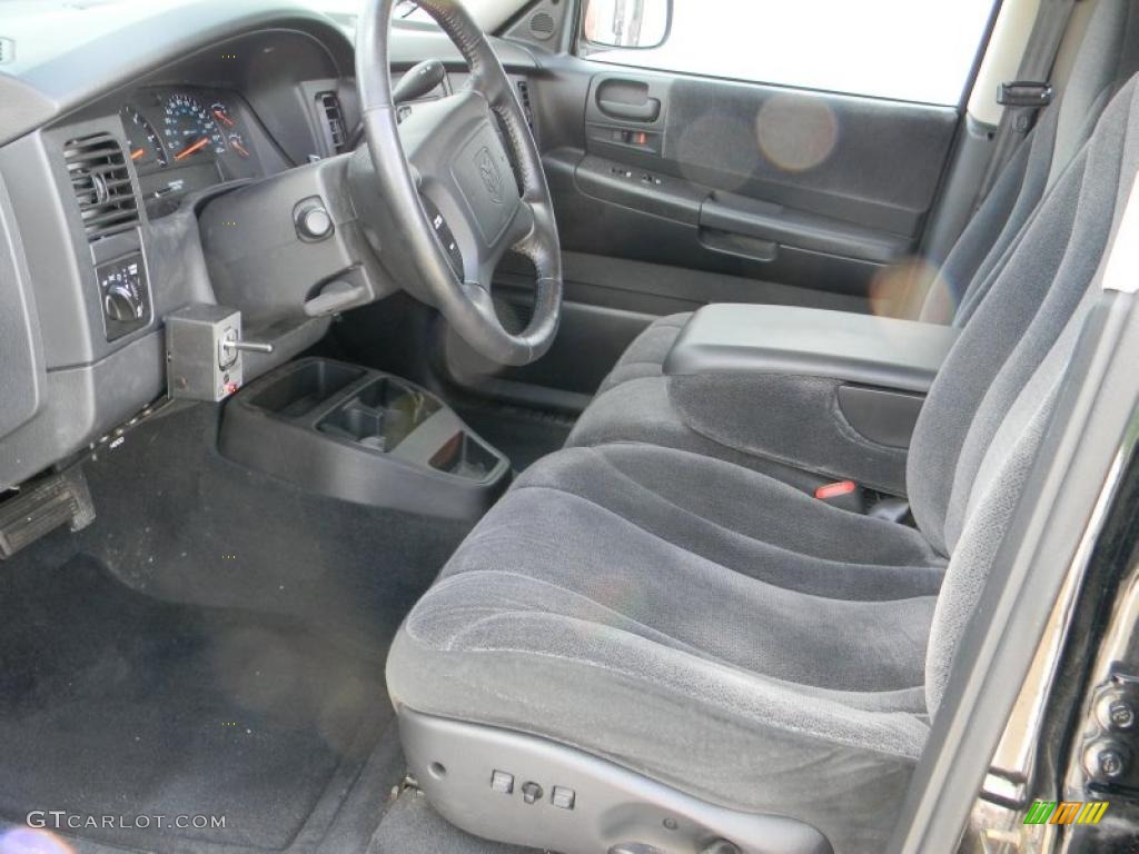 Dark Slate Gray Interior 2001 Dodge Dakota Sport Quad Cab 4x4 Photo #46841862