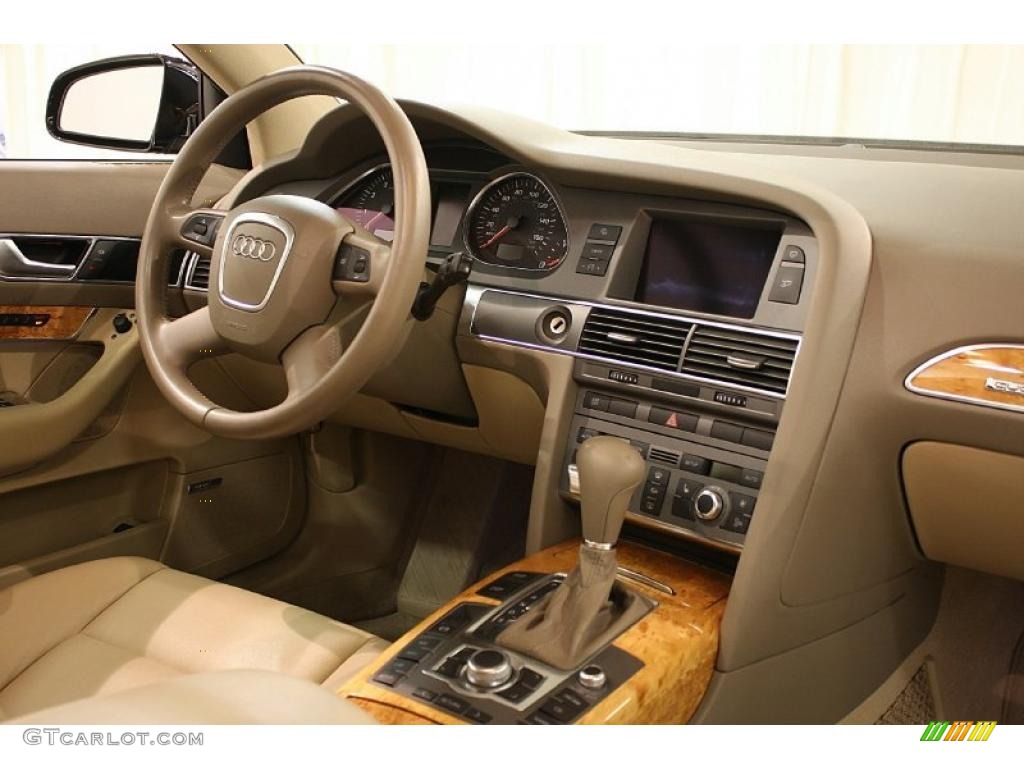 2005 Audi A6 4.2 quattro Sedan Beige Dashboard Photo #46841991