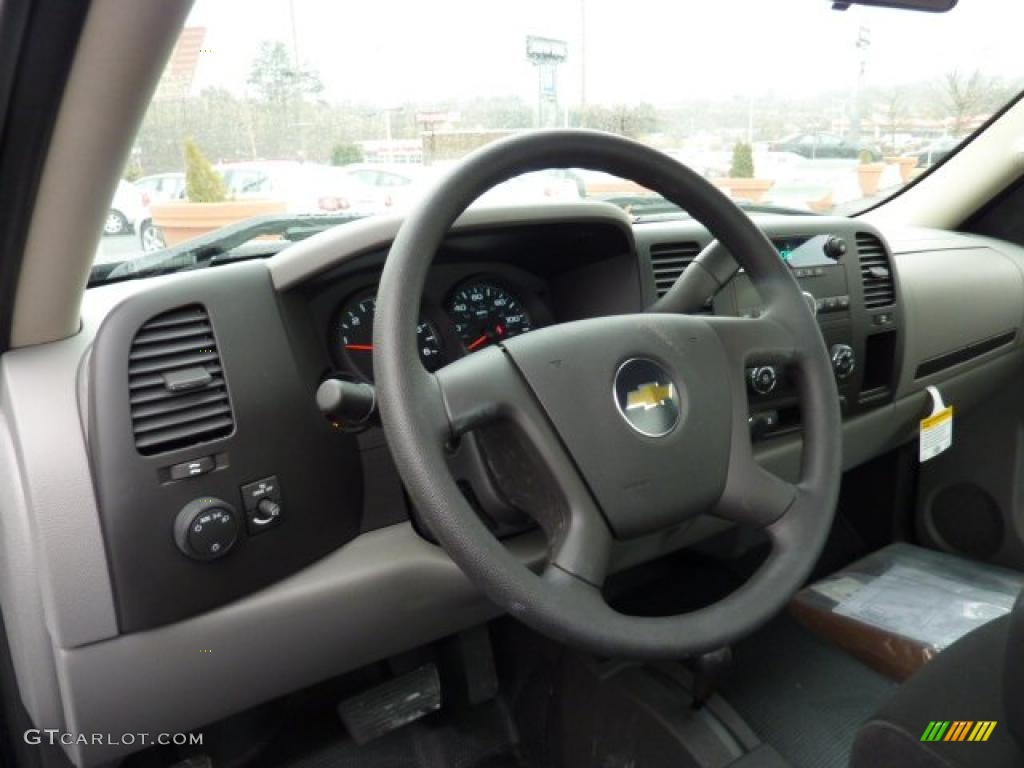 2011 Silverado 1500 Regular Cab 4x4 - Black / Dark Titanium photo #8