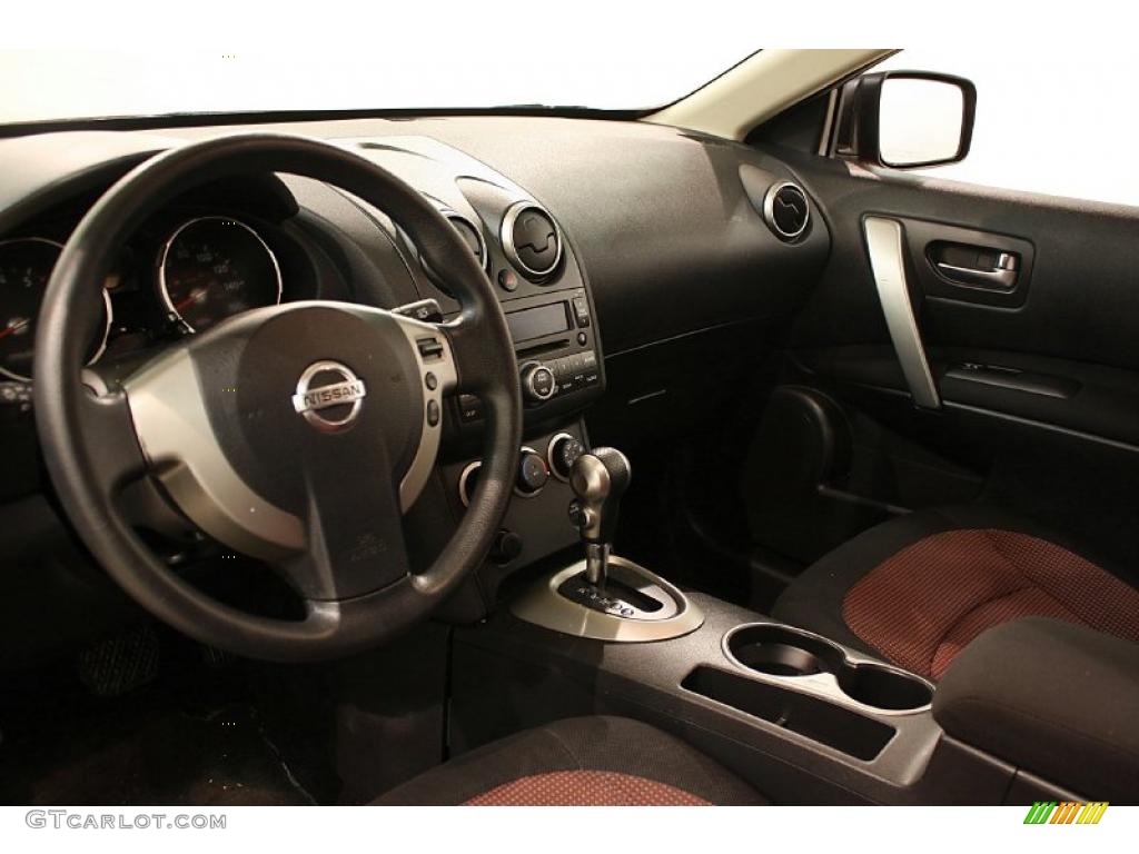 2008 Nissan Rogue SL AWD Black/Red Dashboard Photo #46843893