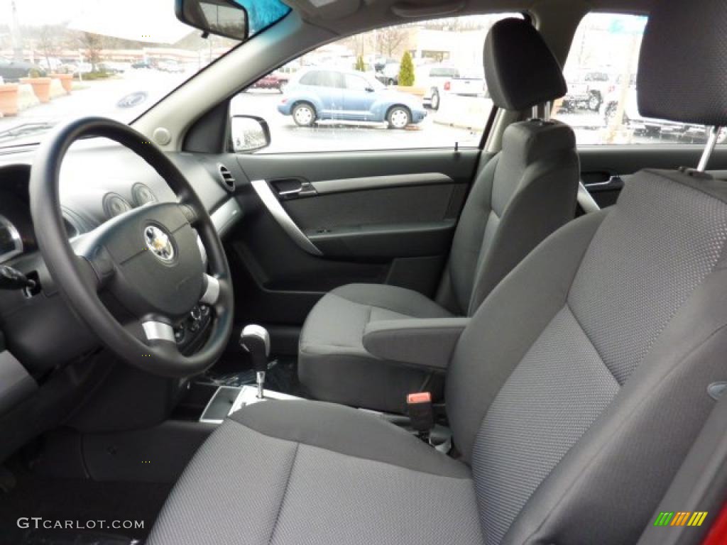 2011 Aveo LT Sedan - Sport Red / Charcoal photo #7