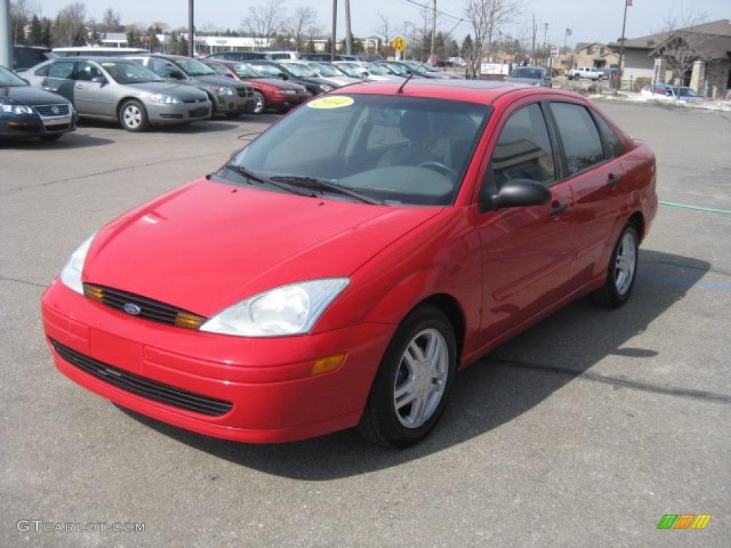 Infra Red 2002 Ford Focus SE Sedan Exterior Photo #46844850