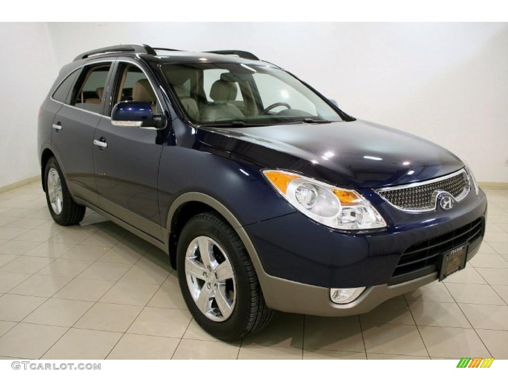 2008 Veracruz Limited AWD - Deep Blue Metallic / Beige photo #1