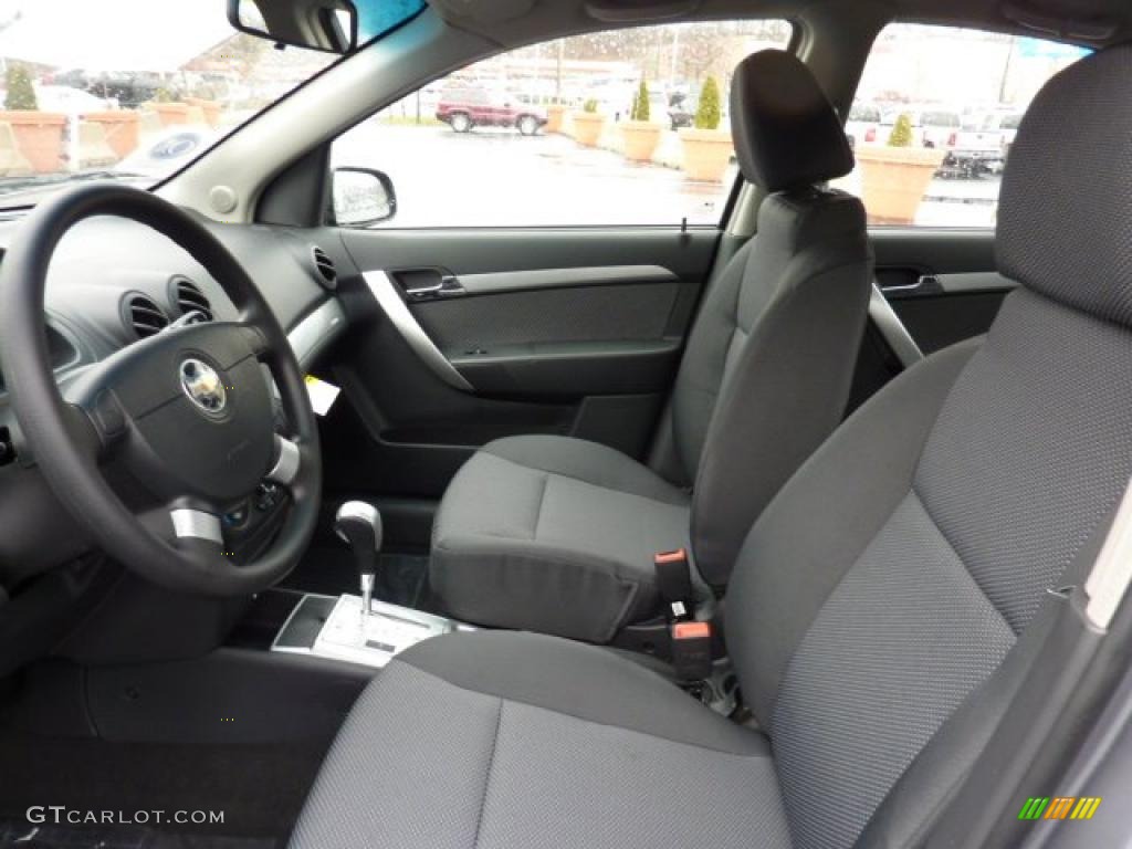 Charcoal Interior 2011 Chevrolet Aveo LT Sedan Photo #46845357