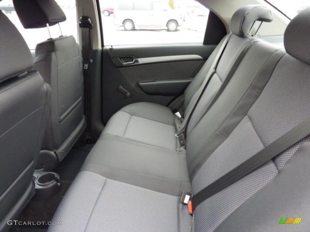 Charcoal Interior 2011 Chevrolet Aveo Lt Sedan Photo