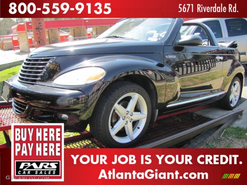 2005 PT Cruiser GT Convertible - Black / Dark Slate Gray photo #1