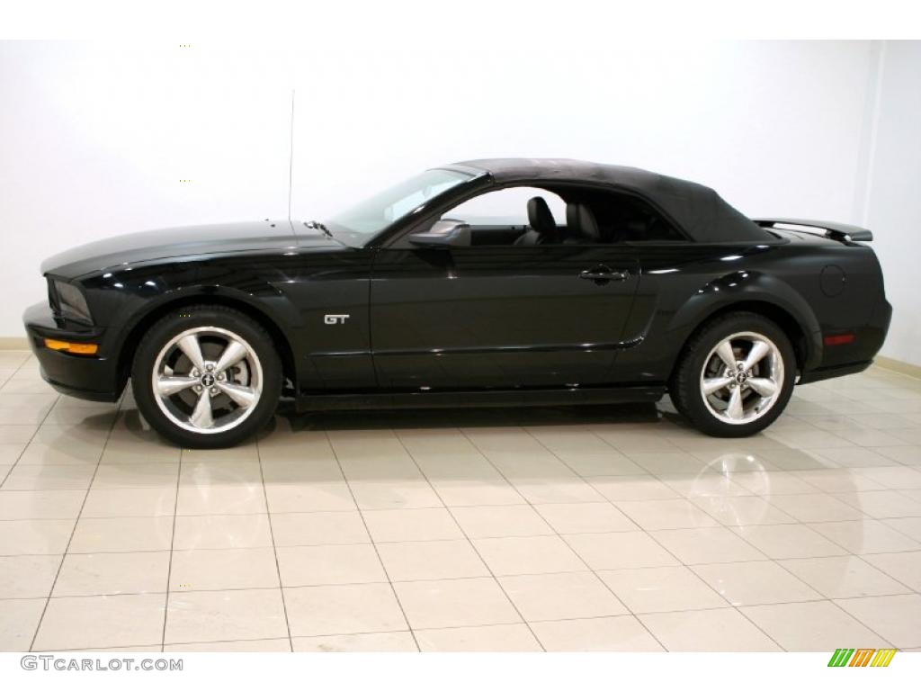 Black 2006 Ford Mustang GT Premium Convertible Exterior Photo #46846971