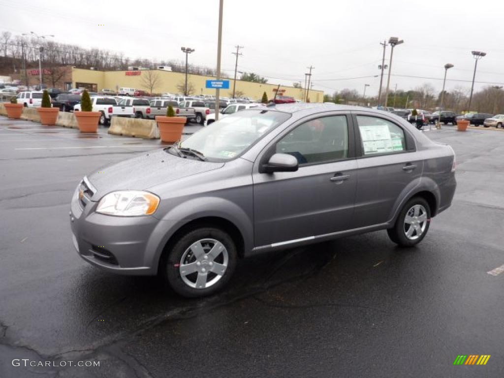 Medium Gray 2011 Chevrolet Aveo LT Sedan Exterior Photo #46847028