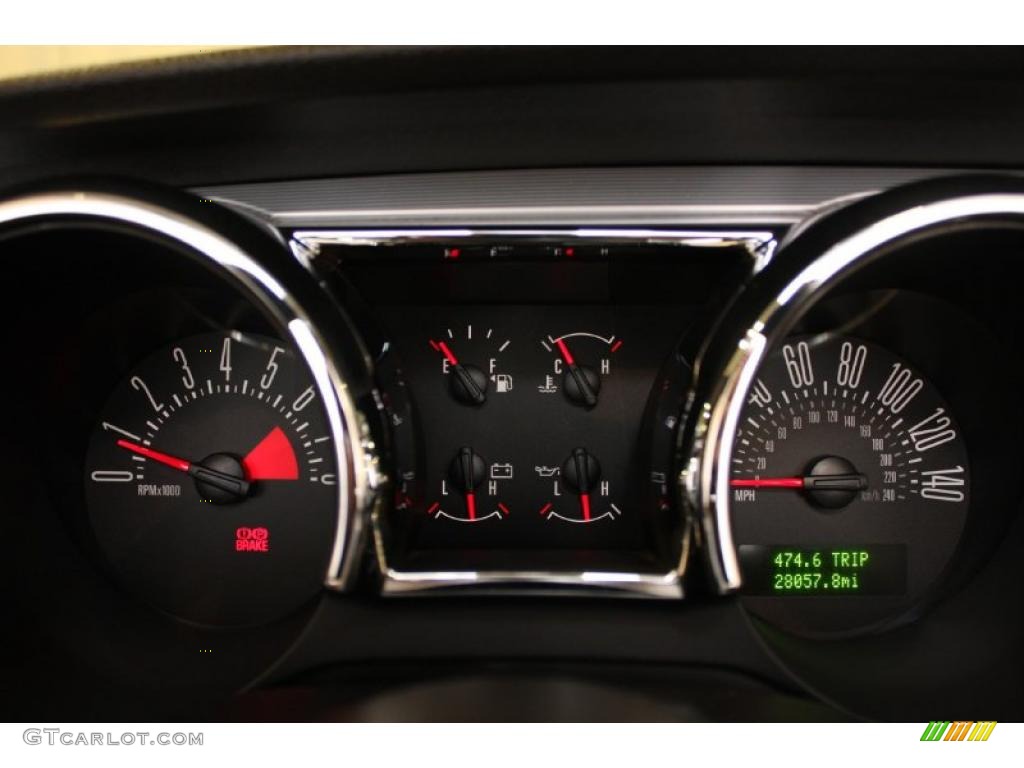 2006 Ford Mustang GT Premium Convertible Gauges Photo #46847034