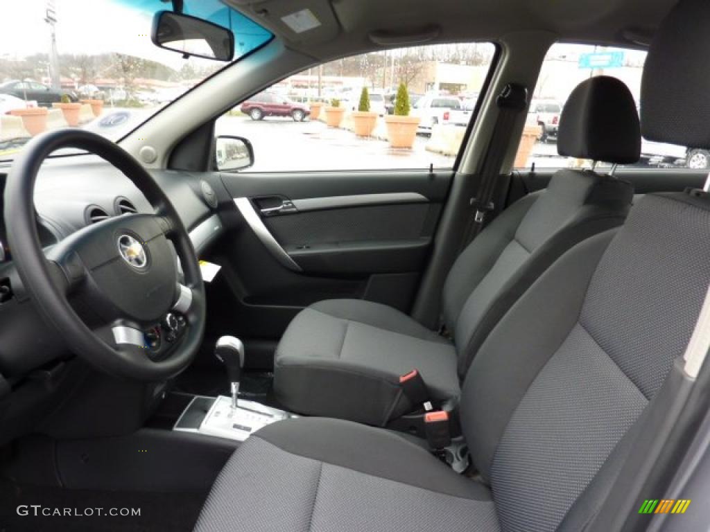 Charcoal Interior 2011 Chevrolet Aveo LT Sedan Photo #46847079