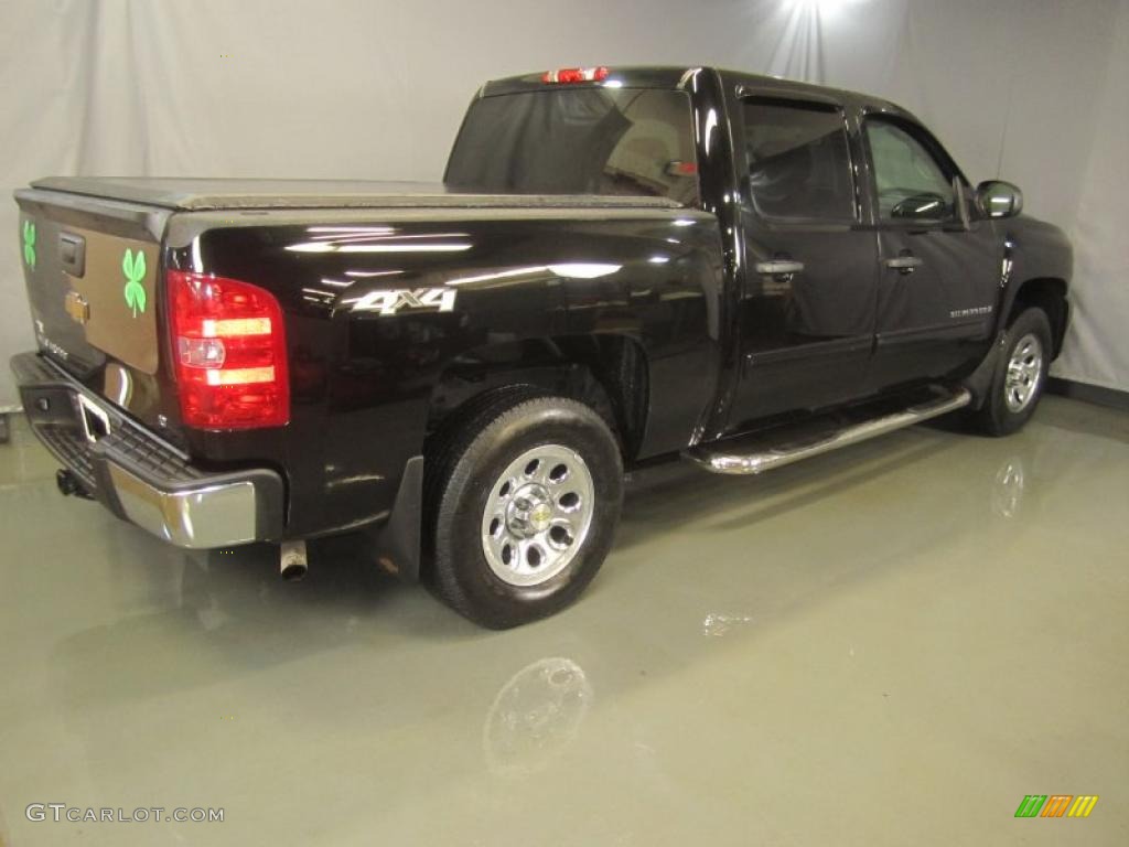 2009 Silverado 1500 LT Crew Cab 4x4 - Black / Ebony photo #9