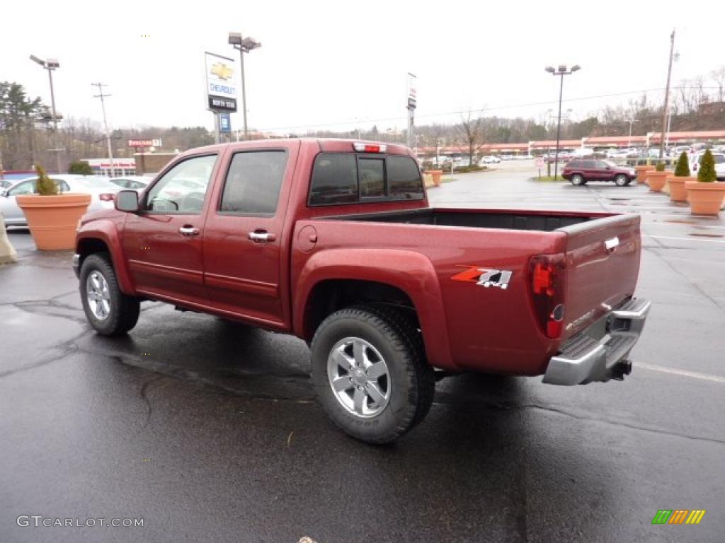 Cardinal Red Metallic 2011 Chevrolet Colorado LT Crew Cab 4x4 Exterior Photo #46847907