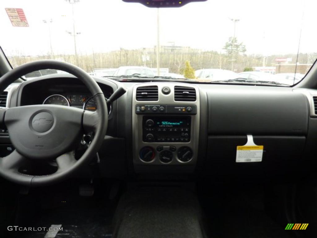 2011 Chevrolet Colorado LT Crew Cab 4x4 Ebony Dashboard Photo #46847967