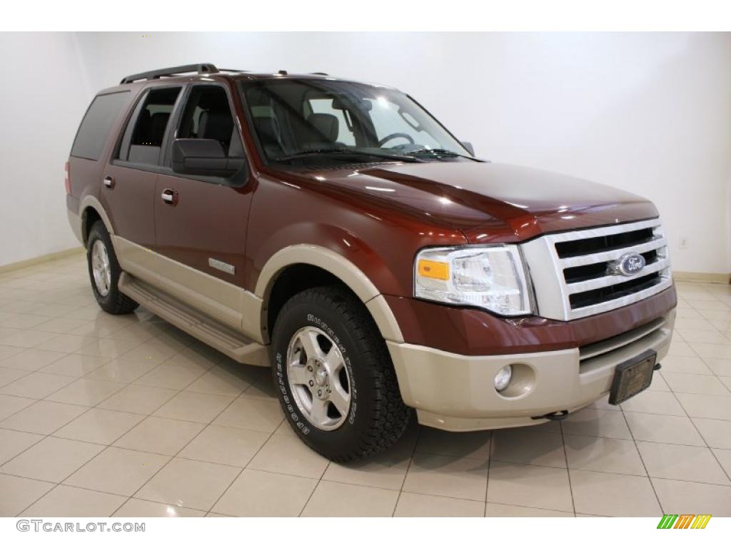 2007 Expedition Eddie Bauer 4x4 - Dark Copper Metallic / Charcoal Black/Camel photo #1