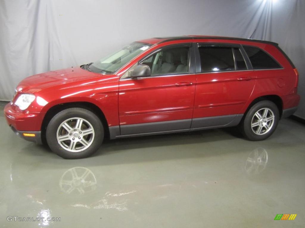 Inferno Red Crystal Pearlcoat 2008 Chrysler Pacifica Touring AWD Exterior Photo #46848615