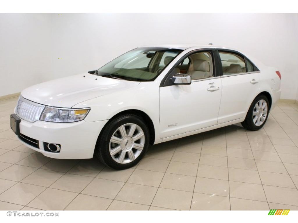 2008 MKZ Sedan - White Suede / Sand photo #3