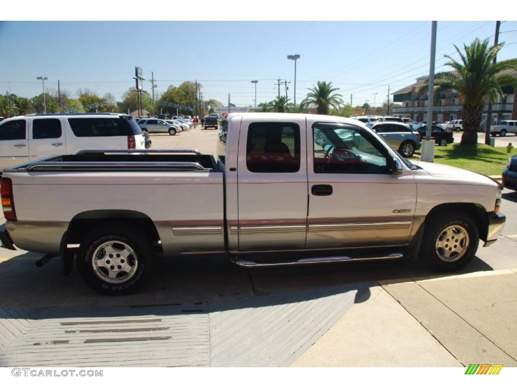 2001 Silverado 1500 LS Extended Cab - Summit White / Graphite photo #5