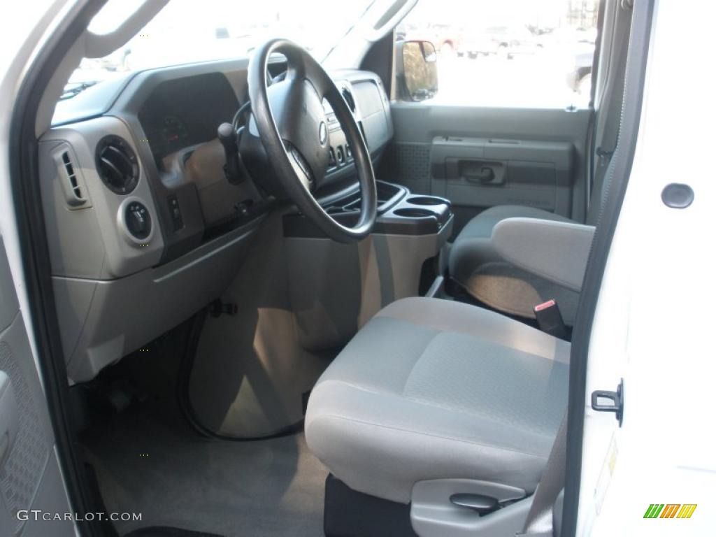 Medium Flint Interior 2010 Ford E Series Van E350 XLT Passenger Extended Photo #46850127