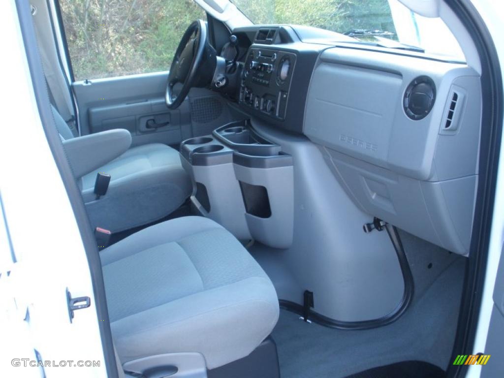 Medium Flint Interior 2010 Ford E Series Van E350 XLT Passenger Extended Photo #46850172