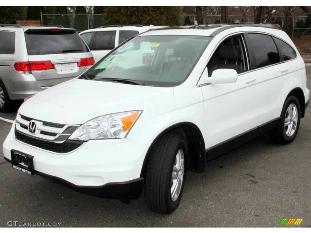 2010 CR-V EX-L AWD - Taffeta White / Gray photo #1