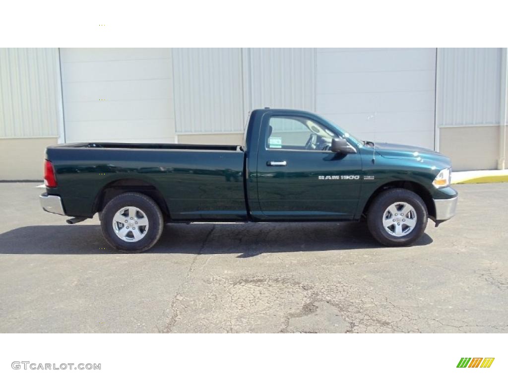 Hunter Green Pearl 2011 Dodge Ram 1500 SLT Regular Cab 4x4 Exterior Photo #46853658