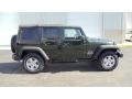 2011 Natural Green Pearl Jeep Wrangler Unlimited Sport 4x4  photo #7