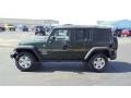 2011 Natural Green Pearl Jeep Wrangler Unlimited Sport 4x4  photo #8