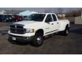 Bright White - Ram 3500 SLT Quad Cab 4x4 Dually Photo No. 1