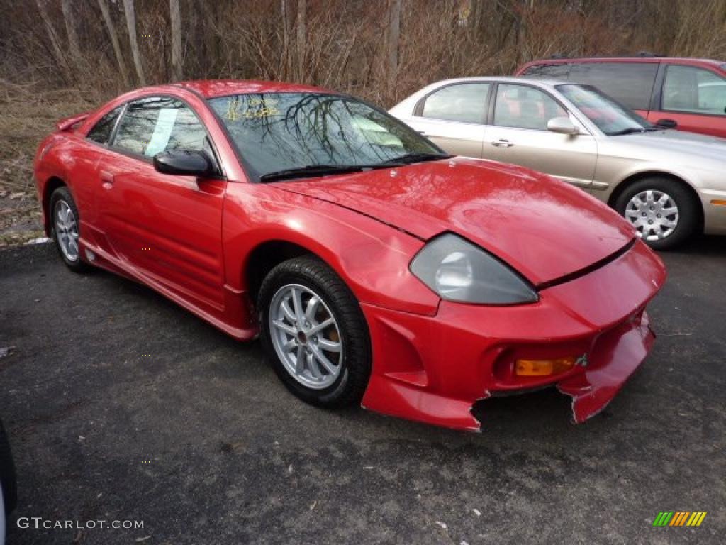 2002 Eclipse RS Coupe - Saronno Red / Beige/Black photo #1