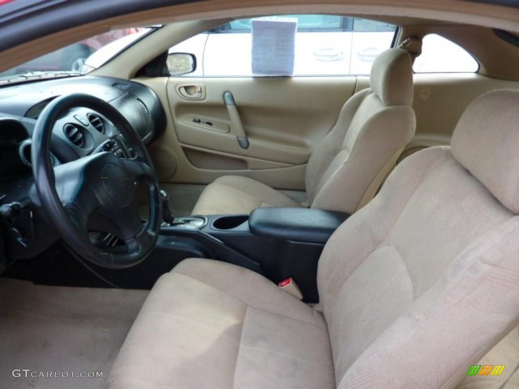 Beige/Black Interior 2002 Mitsubishi Eclipse RS Coupe Photo #46854810