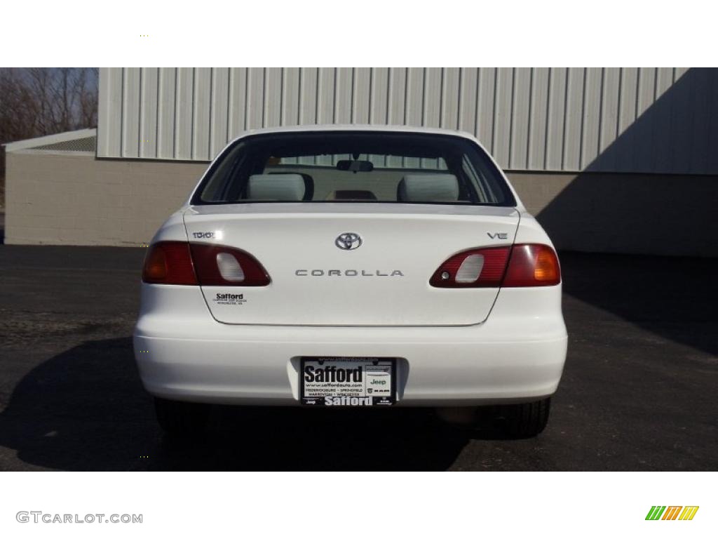 1999 Corolla VE - Super White / Pebble Beige photo #5