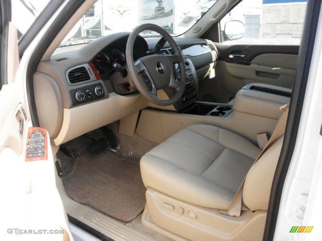 Light Tan Interior 2011 GMC Yukon SLT 4x4 Photo #46855305
