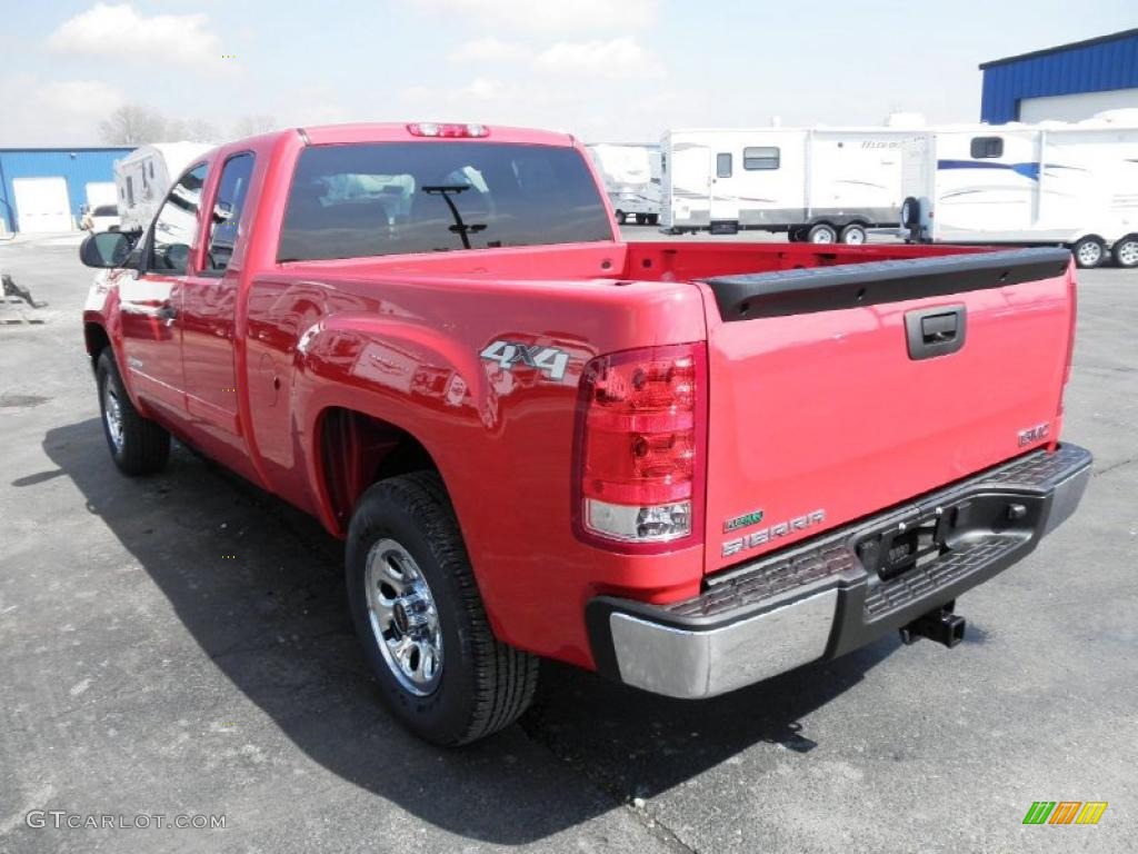 2011 Sierra 1500 Extended Cab 4x4 - Fire Red / Dark Titanium photo #13