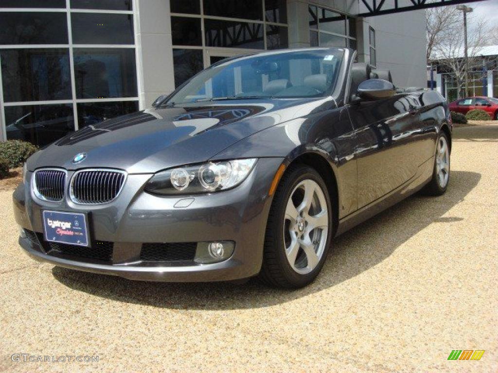 2008 3 Series 328i Convertible - Sparkling Graphite Metallic / Black photo #1