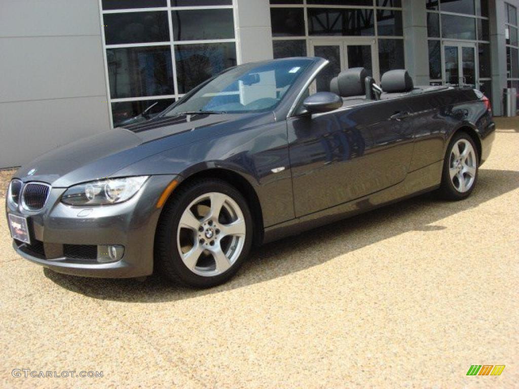 2008 3 Series 328i Convertible - Sparkling Graphite Metallic / Black photo #2