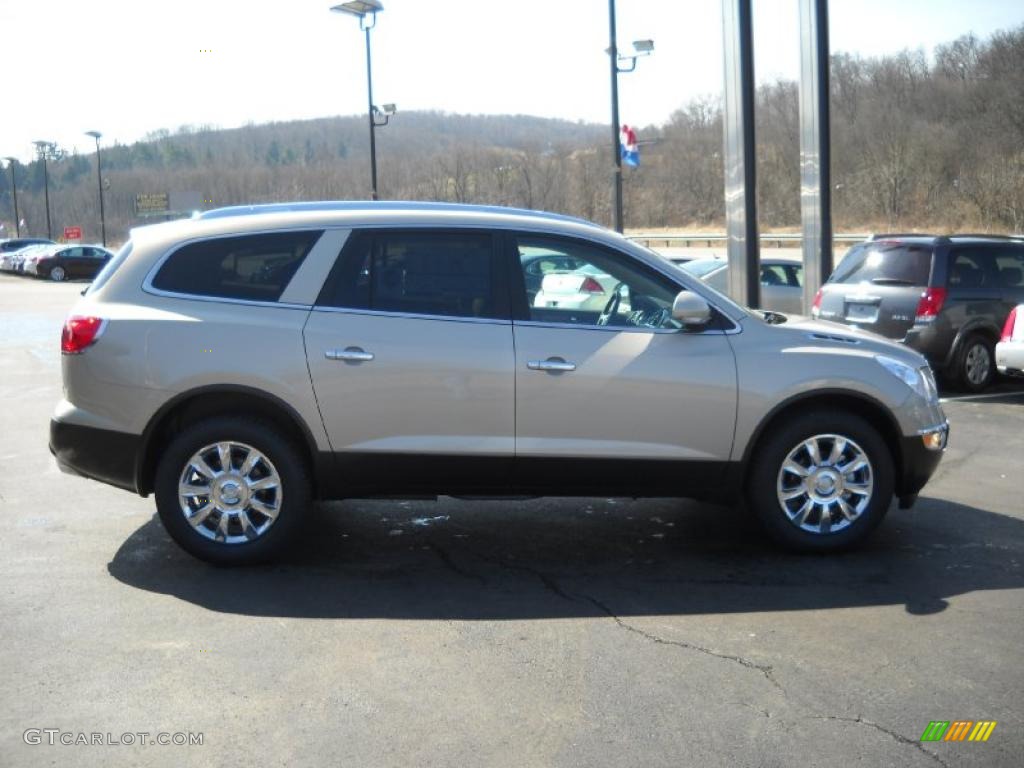 2011 Enclave CXL AWD - Gold Mist Metallic / Cashmere/Cocoa photo #3