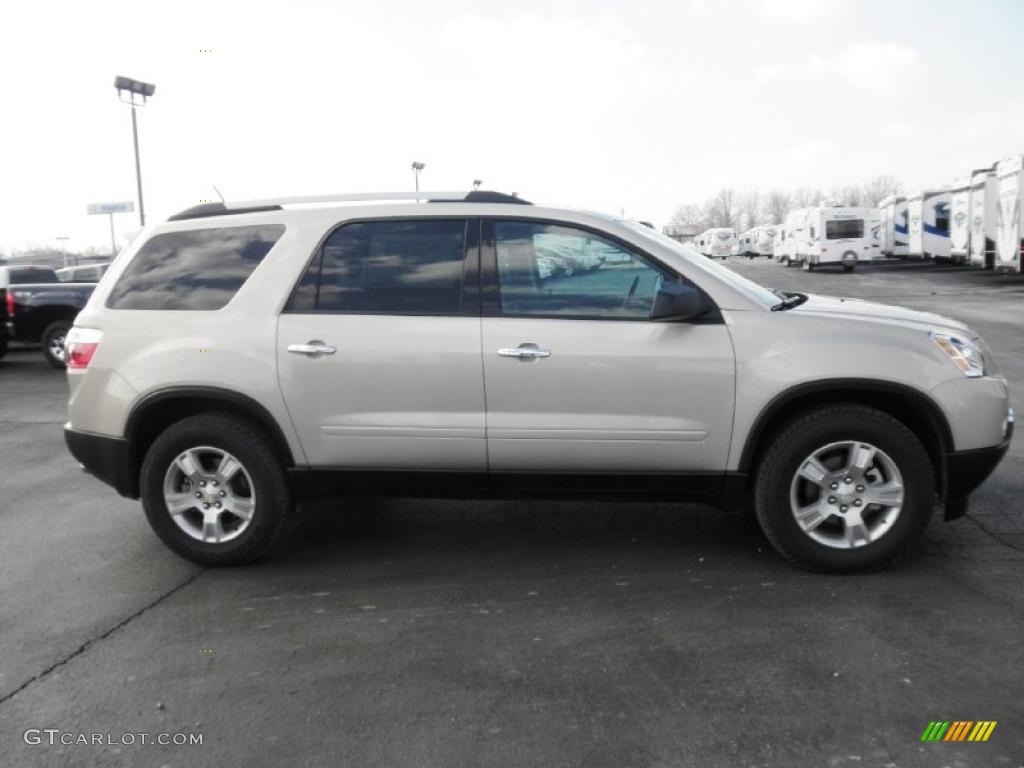 2011 Acadia SLE - Gold Mist Metallic / Ebony photo #1