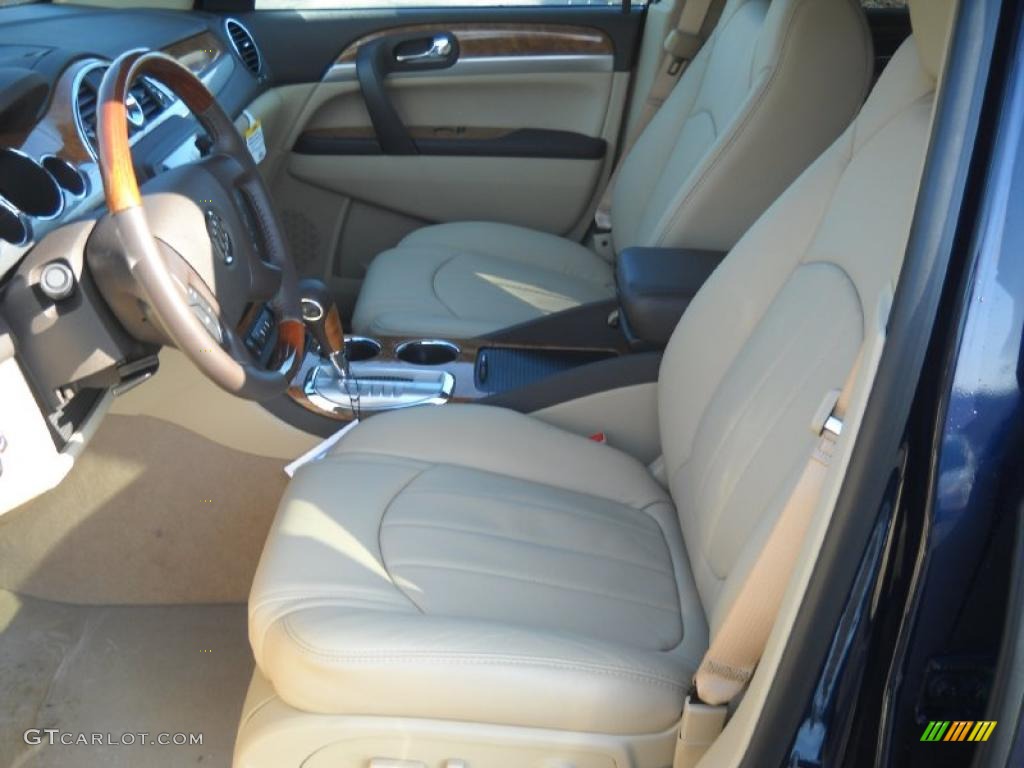 2011 Enclave CXL AWD - Ming Blue Metallic / Cashmere/Cocoa photo #8