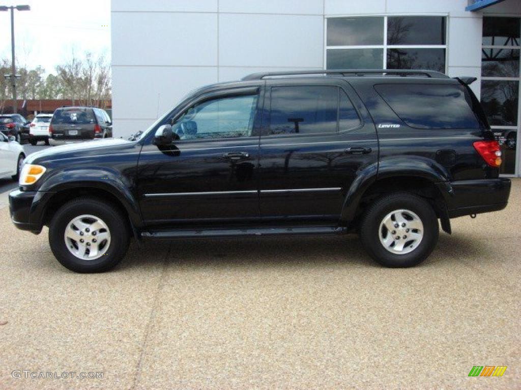 2002 Sequoia Limited 4WD - Imperial Jade Green Mica / Oak photo #3