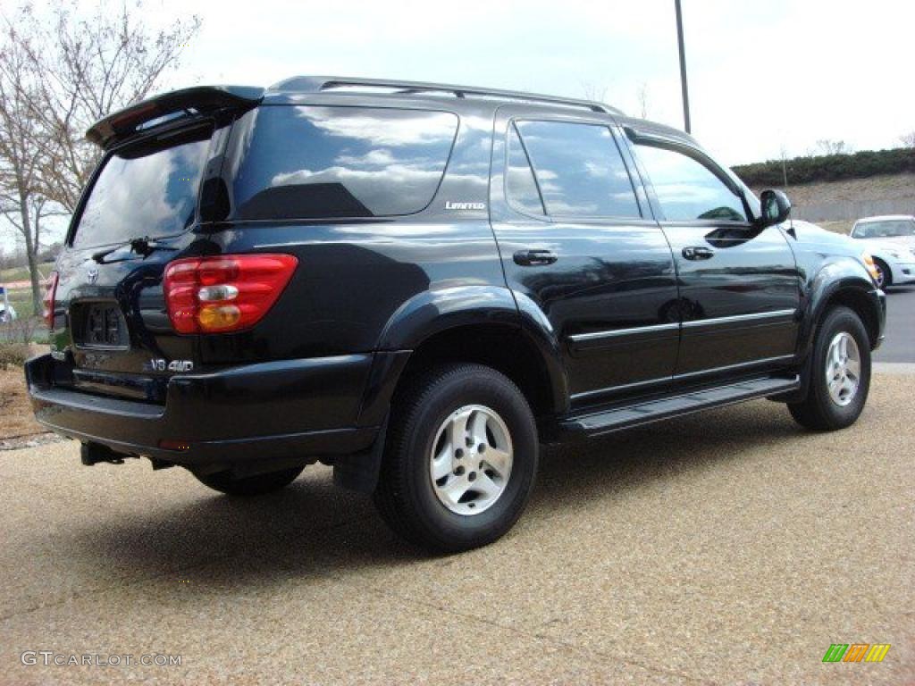 2002 Sequoia Limited 4WD - Imperial Jade Green Mica / Oak photo #5