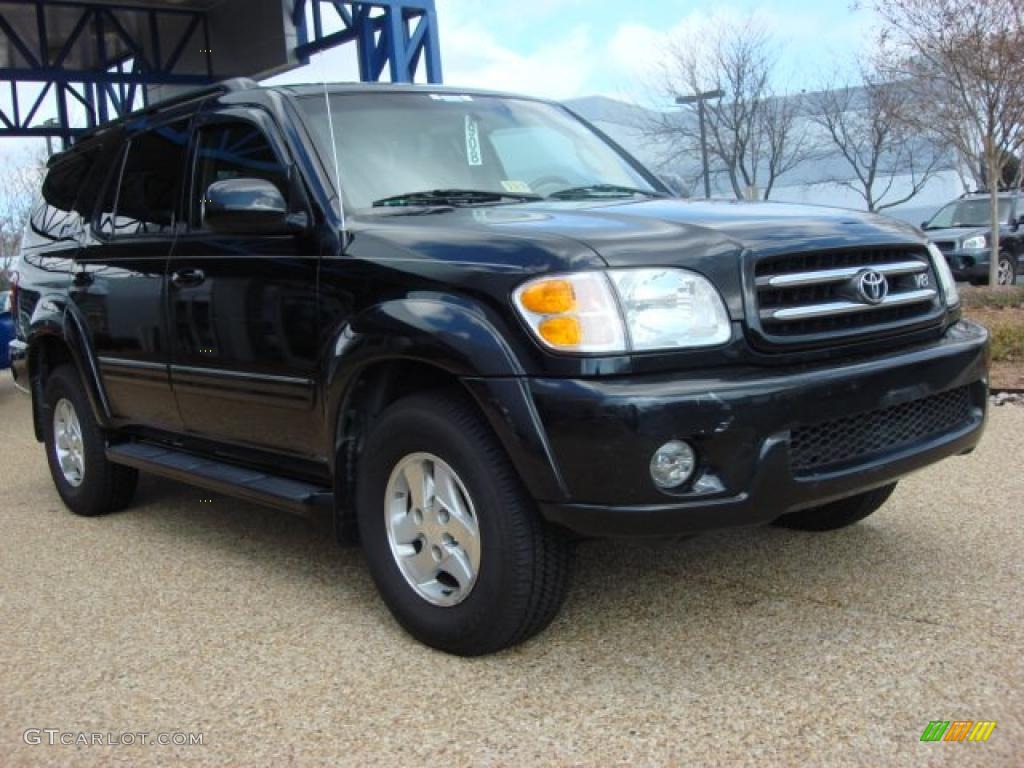 2002 Sequoia Limited 4WD - Imperial Jade Green Mica / Oak photo #7