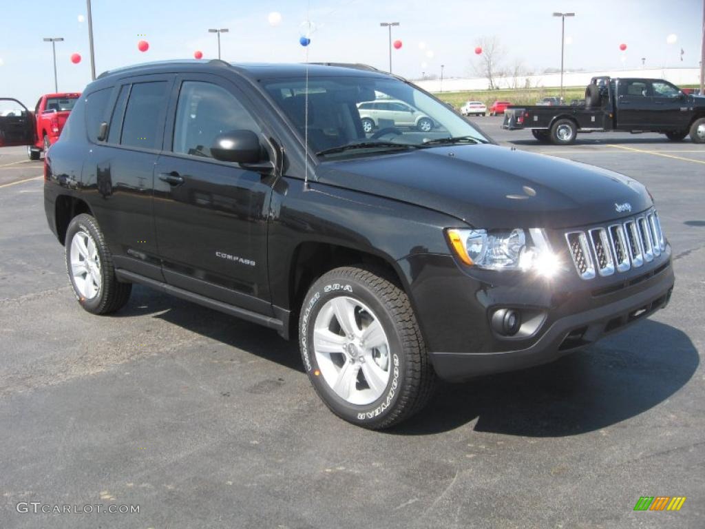 Brilliant Black Crystal Pearl 2011 Jeep Compass 2.4 Limited 4x4 Exterior Photo #46858878