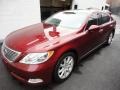 Noble Spinel Red Mica 2008 Lexus LS 460 Exterior