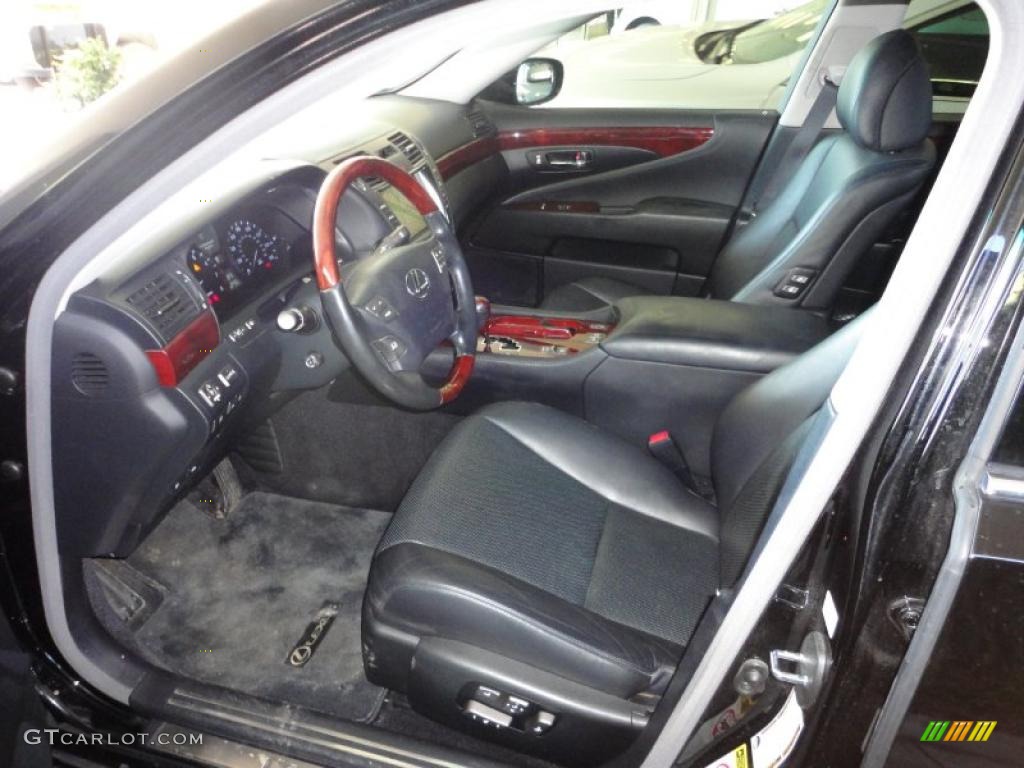 Black Interior 2007 Lexus LS 460 Photo #46860999