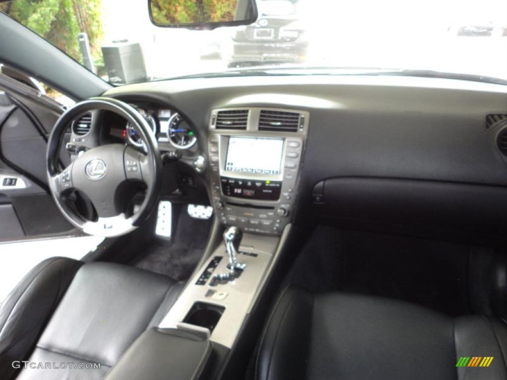 2008 Lexus IS F Black Dashboard Photo #46861203