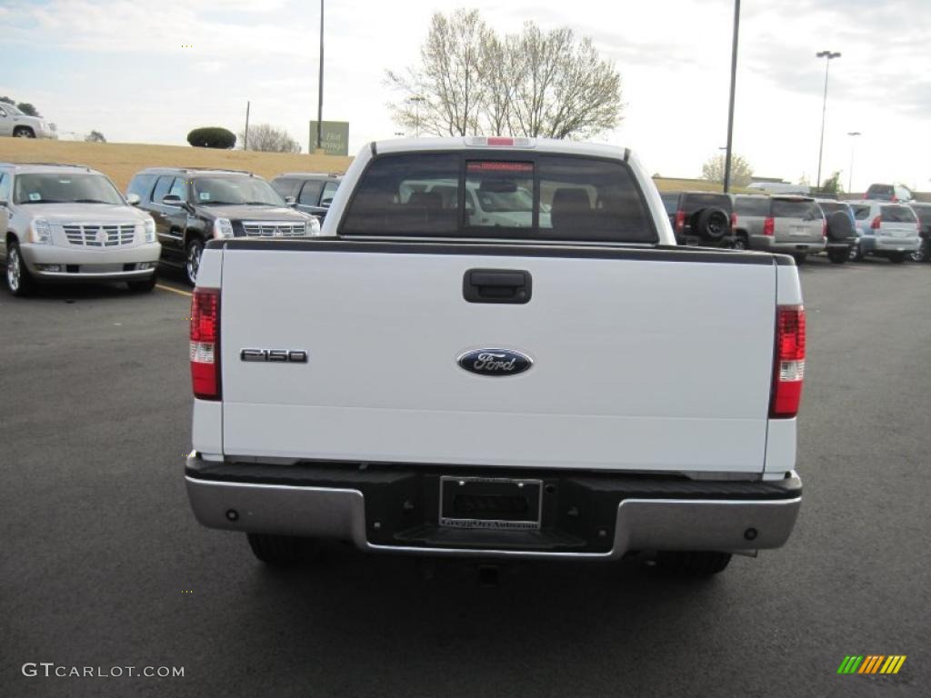 2006 F150 Lariat SuperCrew - Oxford White / Tan photo #4