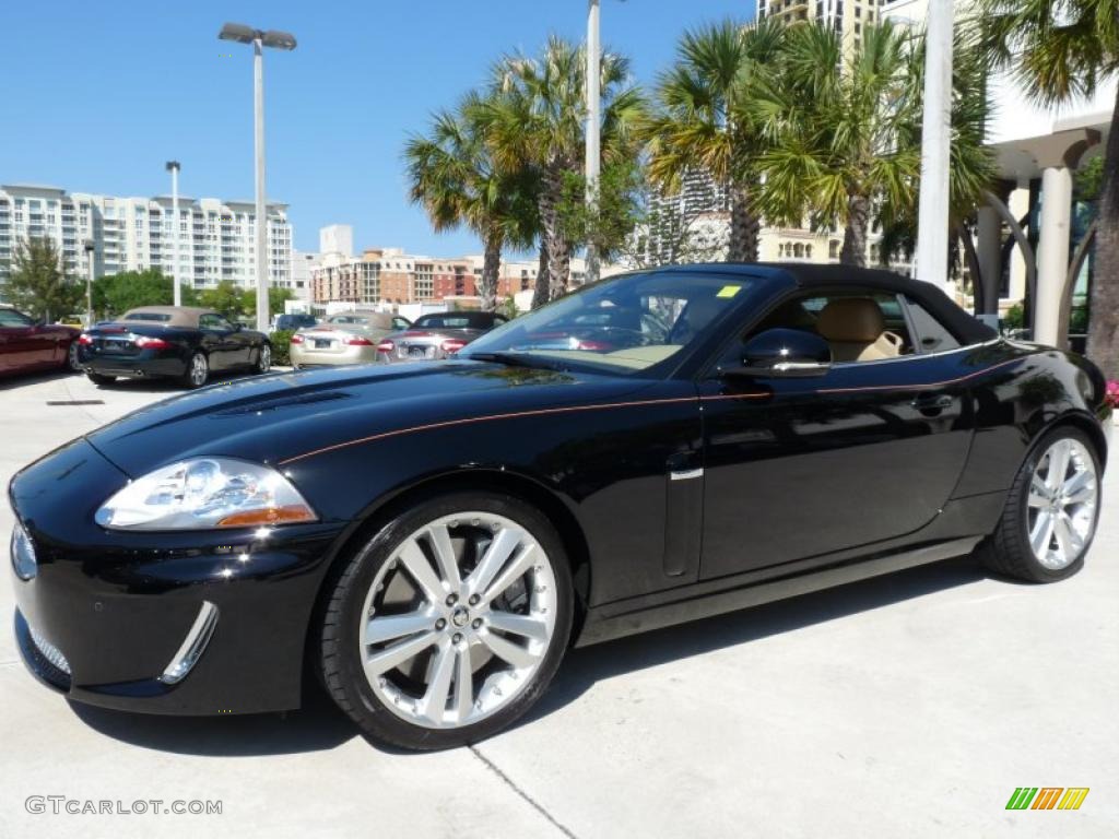 Ebony Black 2011 Jaguar XK XKR Convertible Exterior Photo #46861638